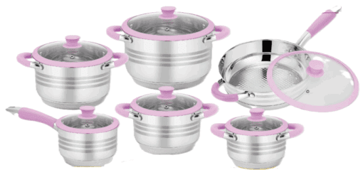 Batería Acero Inoxidable 12 Piezas Purple