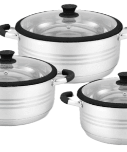 Budineras de Cocina 6 Piezas Negro