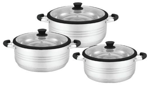 Budineras de Cocina 6 Piezas Negro