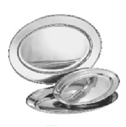 Platón Oval 55cm Acero Inox.