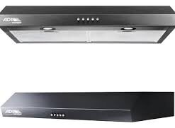 Campana de Cocina Extractora Acabado Negro