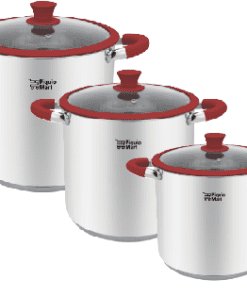 Jgo. 6 Ollas 36,38,40 cm Red