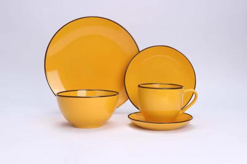 Juego de Vajilla 30 Piezas Amarillo