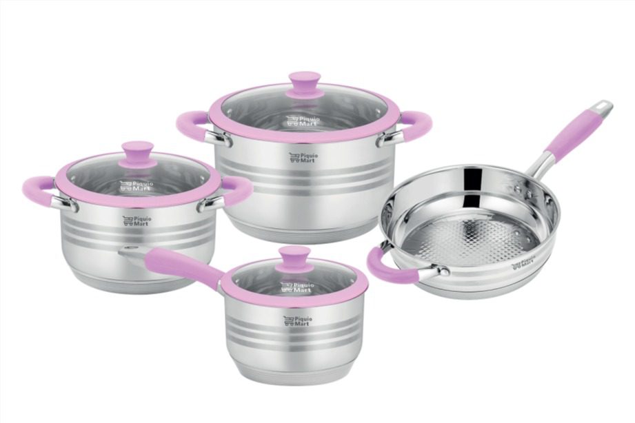 Batería de Cocina 7 Piezas Purple Zamora