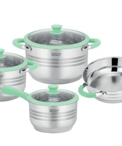 Batería de Cocina 7 Piezas Green Zamora