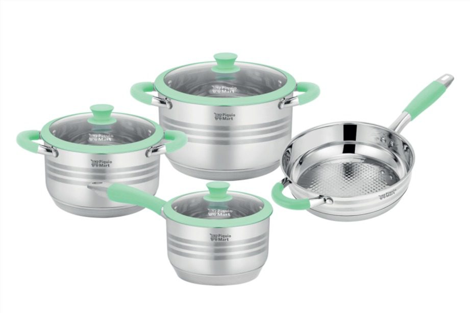 Batería de Cocina 7 Piezas Green Zamora