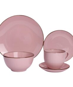Juego de Vajilla 30 Piezas Rosa