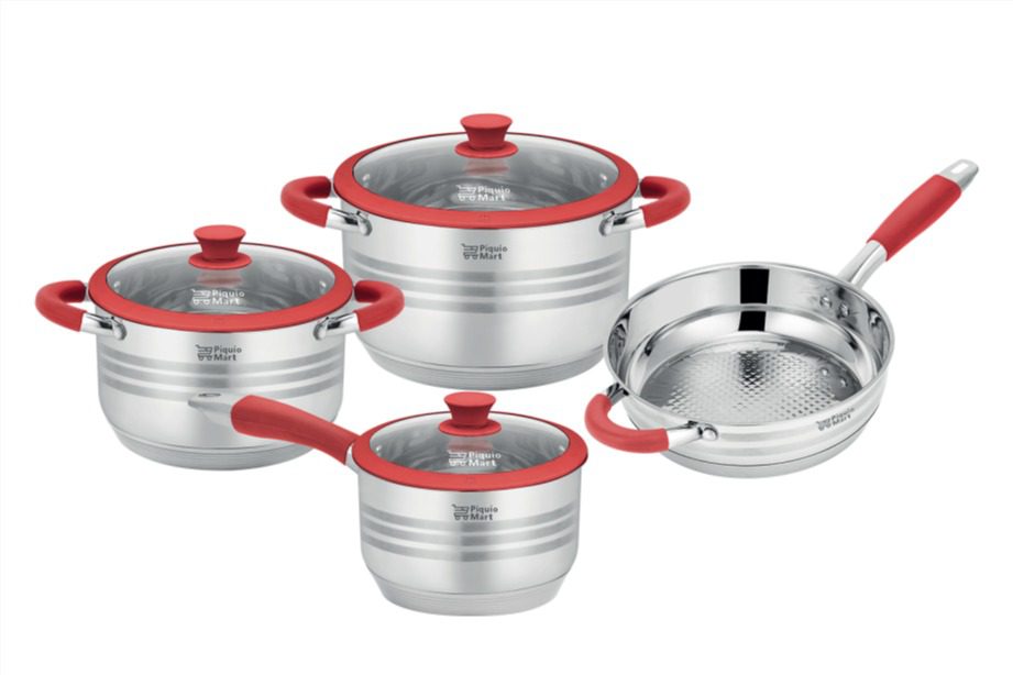 Batería de Cocina 7 Piezas Red Zamora