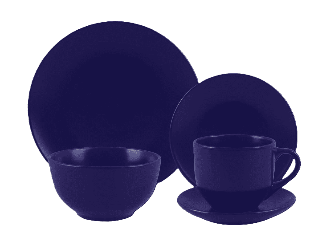 Juego de Vajilla 30 Piezas Azul Cobalto
