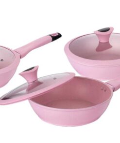 Set Toledo 6 Piezas Woks Rosa