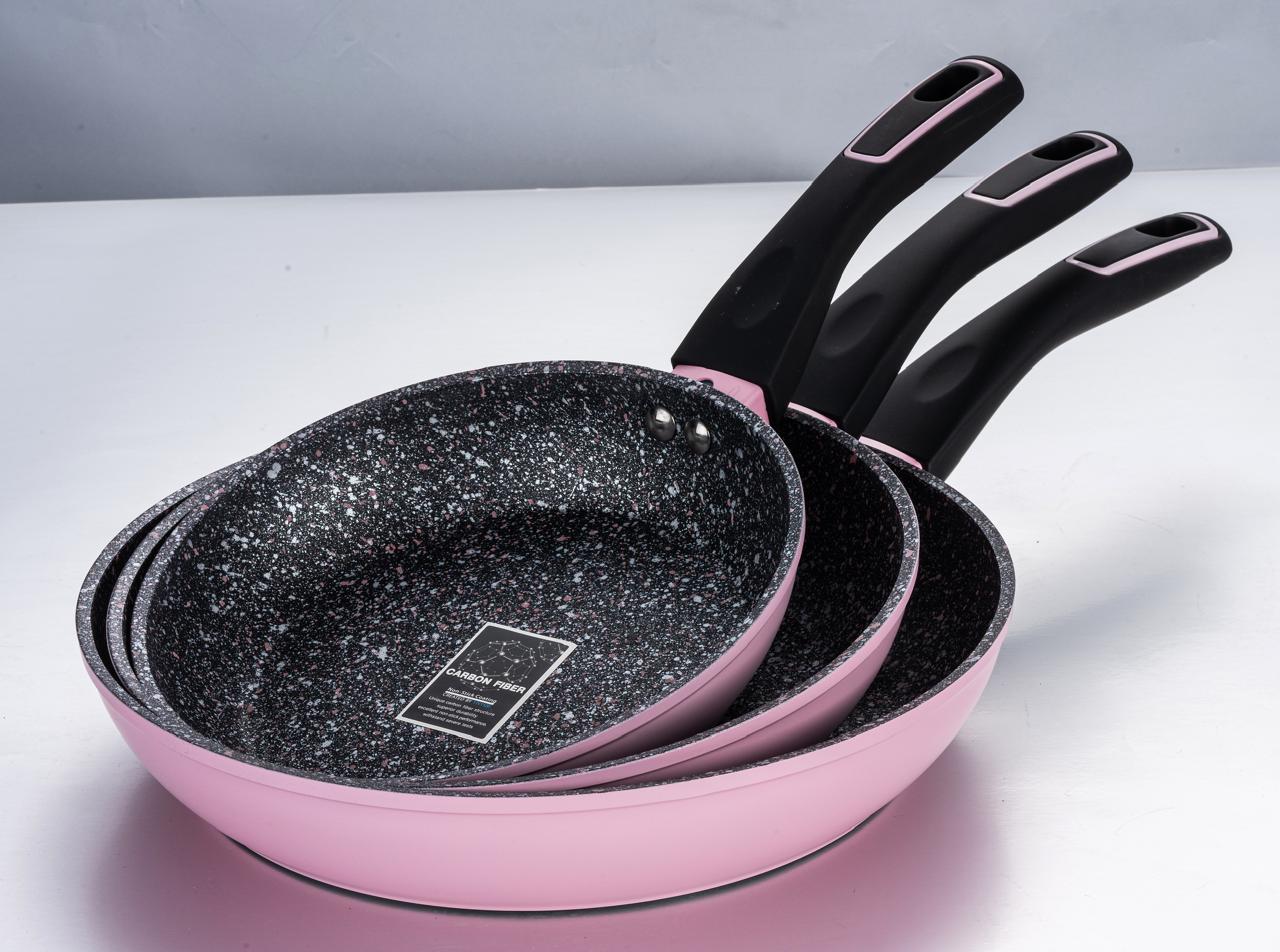 Sartenes Capri 20,24 Y 28 cm Rosa Claro