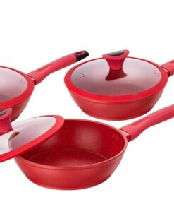 Set Toledo 6 Piezas Woks Rojo