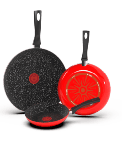 Set De Sartenes 20-24-30 Rojo