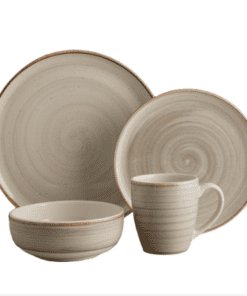 Vajilla Caoba Gris