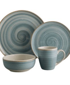 Vajilla Caoba Azul