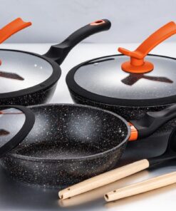 Juego de Woks 24-26-28 Negro