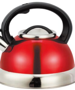 Tetera Roja 3 Lt. Acero Inoxidable