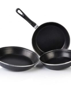 Juego Sartenes Barcelona 20,22,24 cm Negro