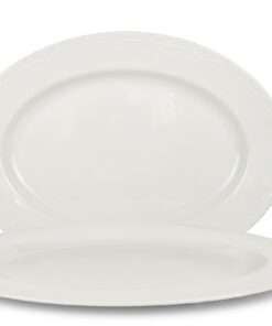 Plato Oval Blanco #12