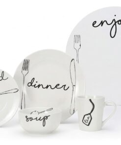 Set de 4 Manteles Redondos Blancos 38 cm
