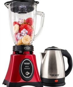 Licuadora Max Power Cherry Deluxe + Hervidor