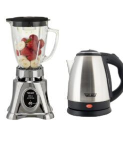 Licuadora Max Power Cromada + Hervidor